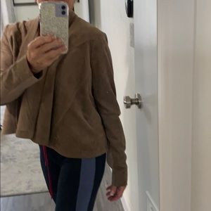 Suede leather jacket